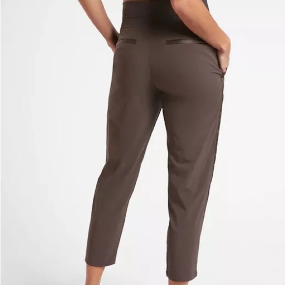 Athleta Nolita Slim Tapered Crop Pant Walnut Brown - Picture 2 of 10